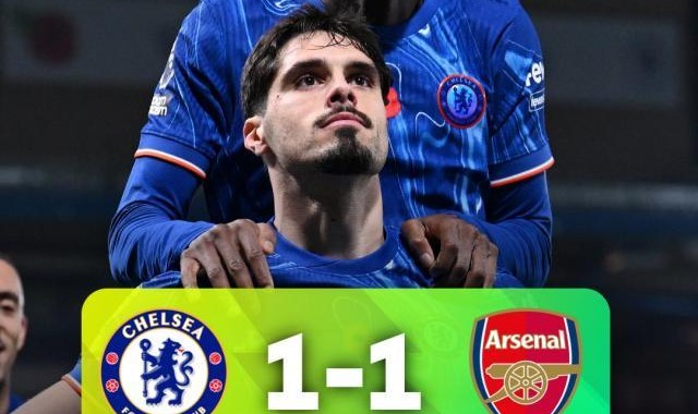 kaiyun-【英超】切尔西1比1阿森纳，马丁内利进球，内托扳平